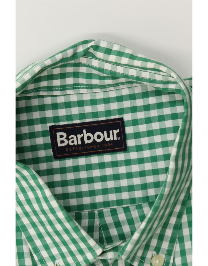 Barbour Herreskjorte Stor Grøn Gingham
