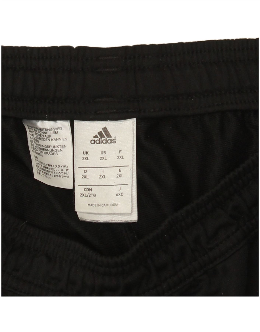 Adidas Træningsdragt bukser til mænd 2XL sort polyester