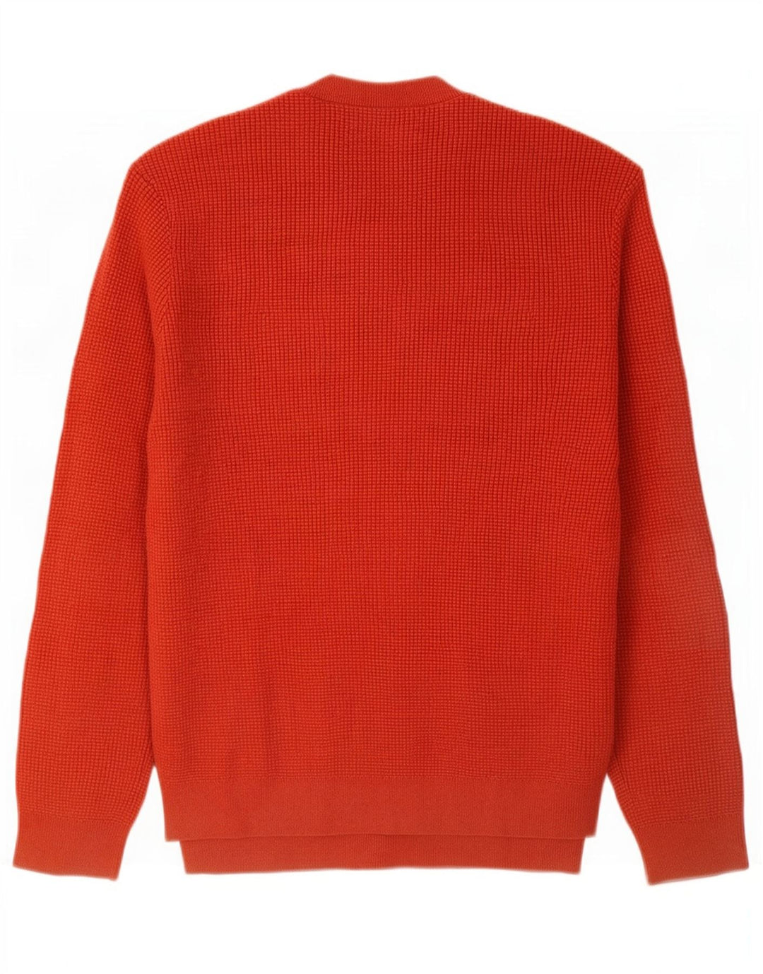 Marks & Spencer Herre sweater med rund hals, stor orange polyester