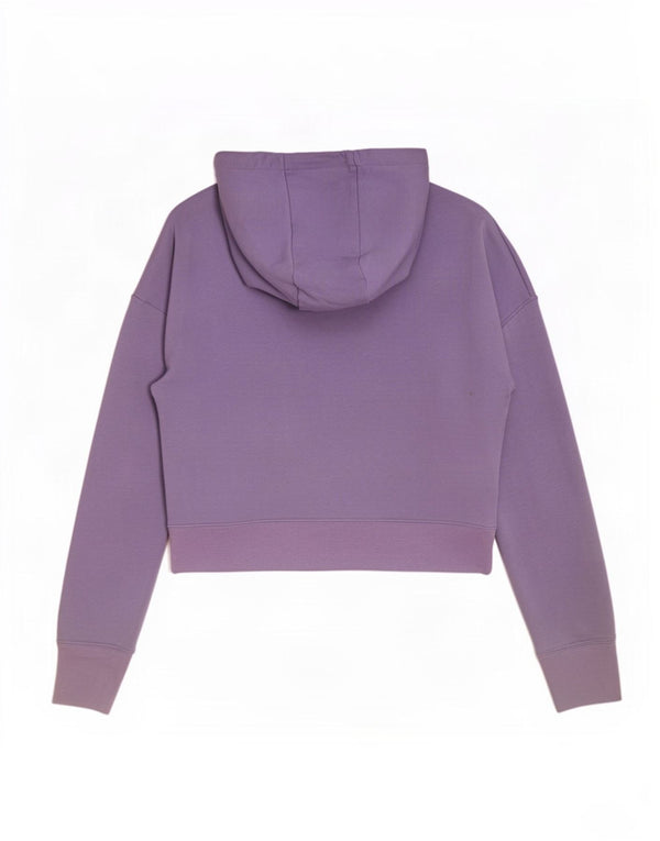 Nike Girls Crop Graphic Hoodie Jumper 12-13 år Stor Lilla