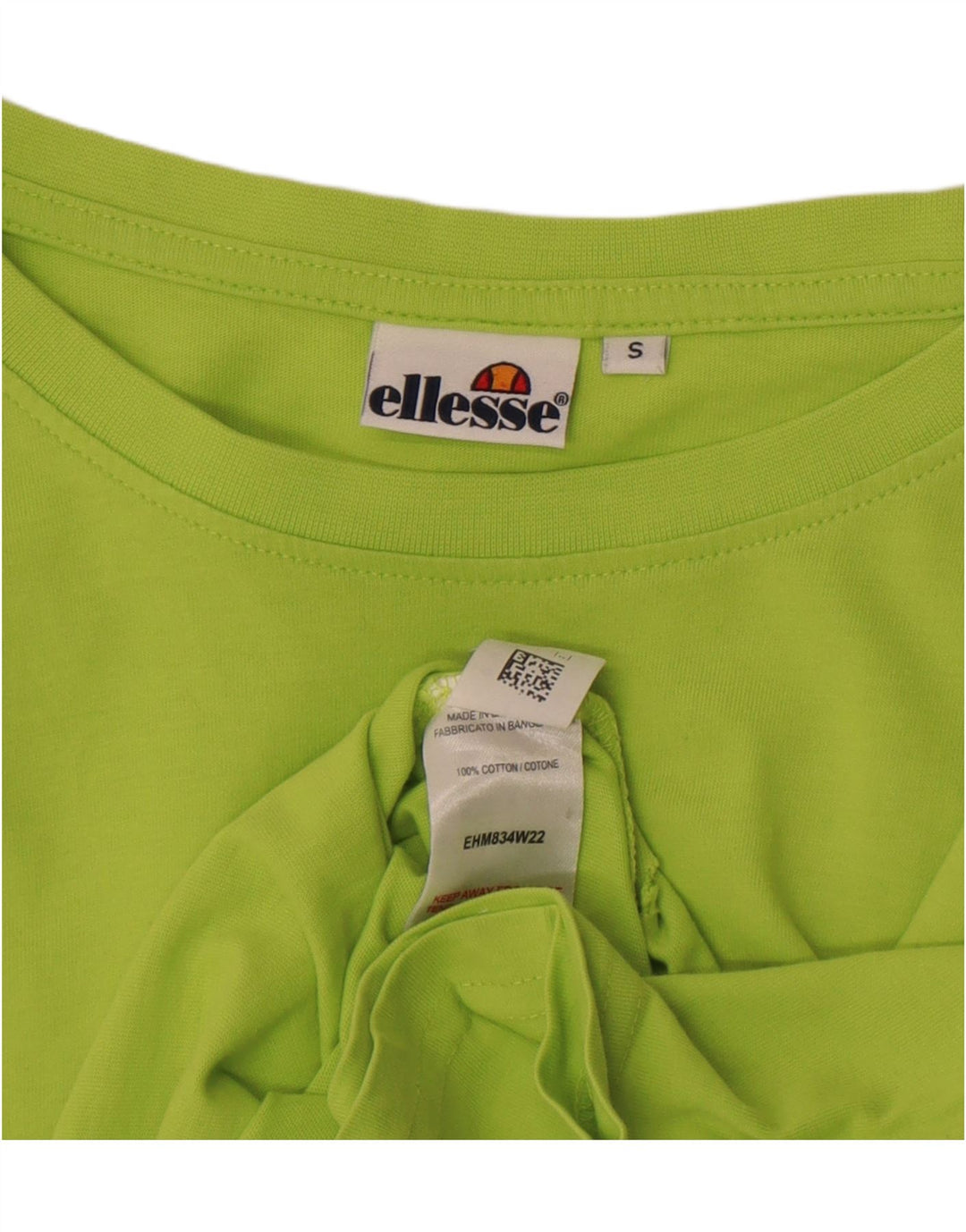 Ellesse Herre T-Shirt Top Lille Grøn Bomuld