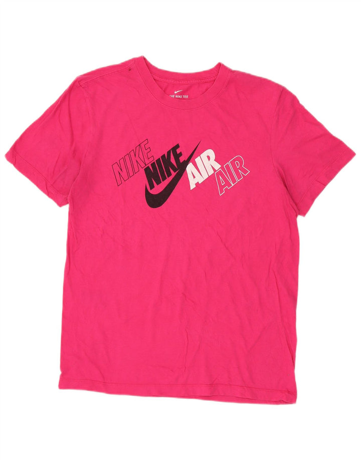 Nike Herre grafisk T-shirt Top Lille Pink Bomuld