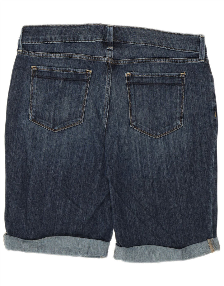 EDDIE BAUER Dame let kurvede denimshorts US 10 Large W32 Blue