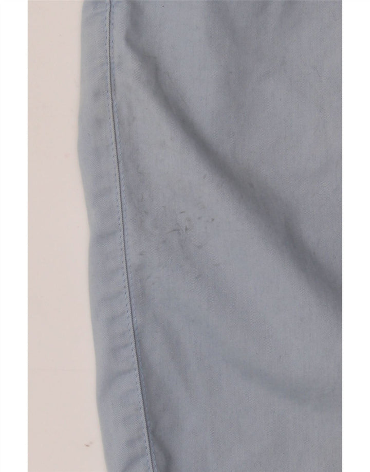 MARKS & SPENCER Herre Blue Harbor Chino Shorts W36 Large Blue Cotton