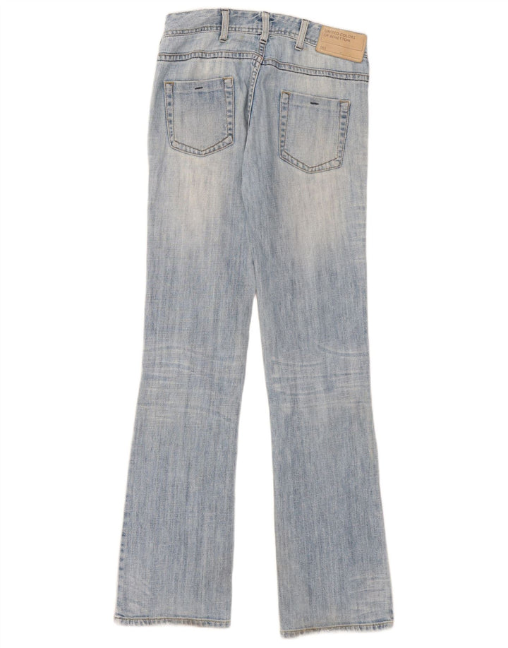 Benetton Dame Bootcut Jeans W30 L33 Blå