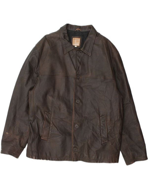 Conbipel Herre Læderjakke IT 52 Stor Brun Læder