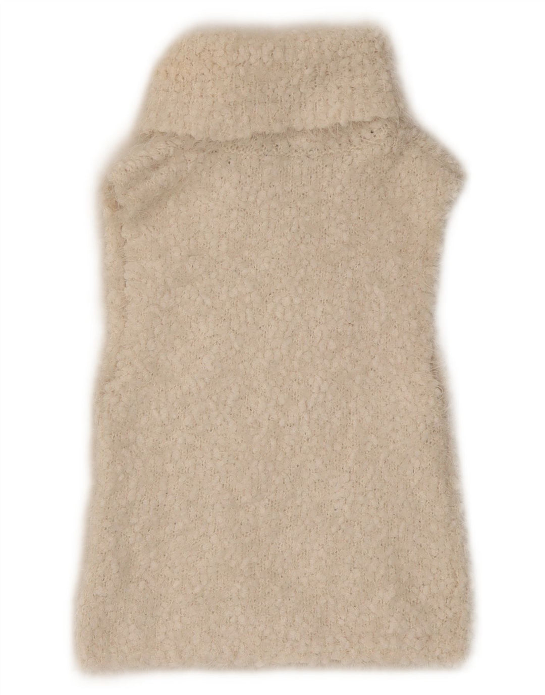 Zara Womens Crop Vest Tank Top UK 8 Small Off White Polyester