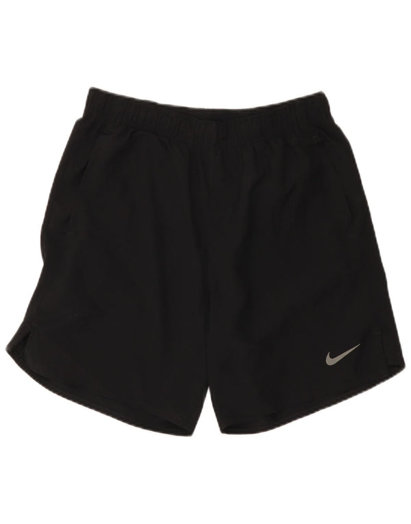 Nike Dame Dri Fit Sport Shorts UK 10 Small Black Polyester