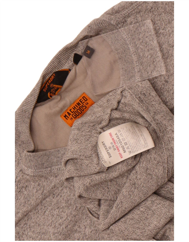 Superdry Herre Top Langærmet Medium Grey Flecked Bomuld