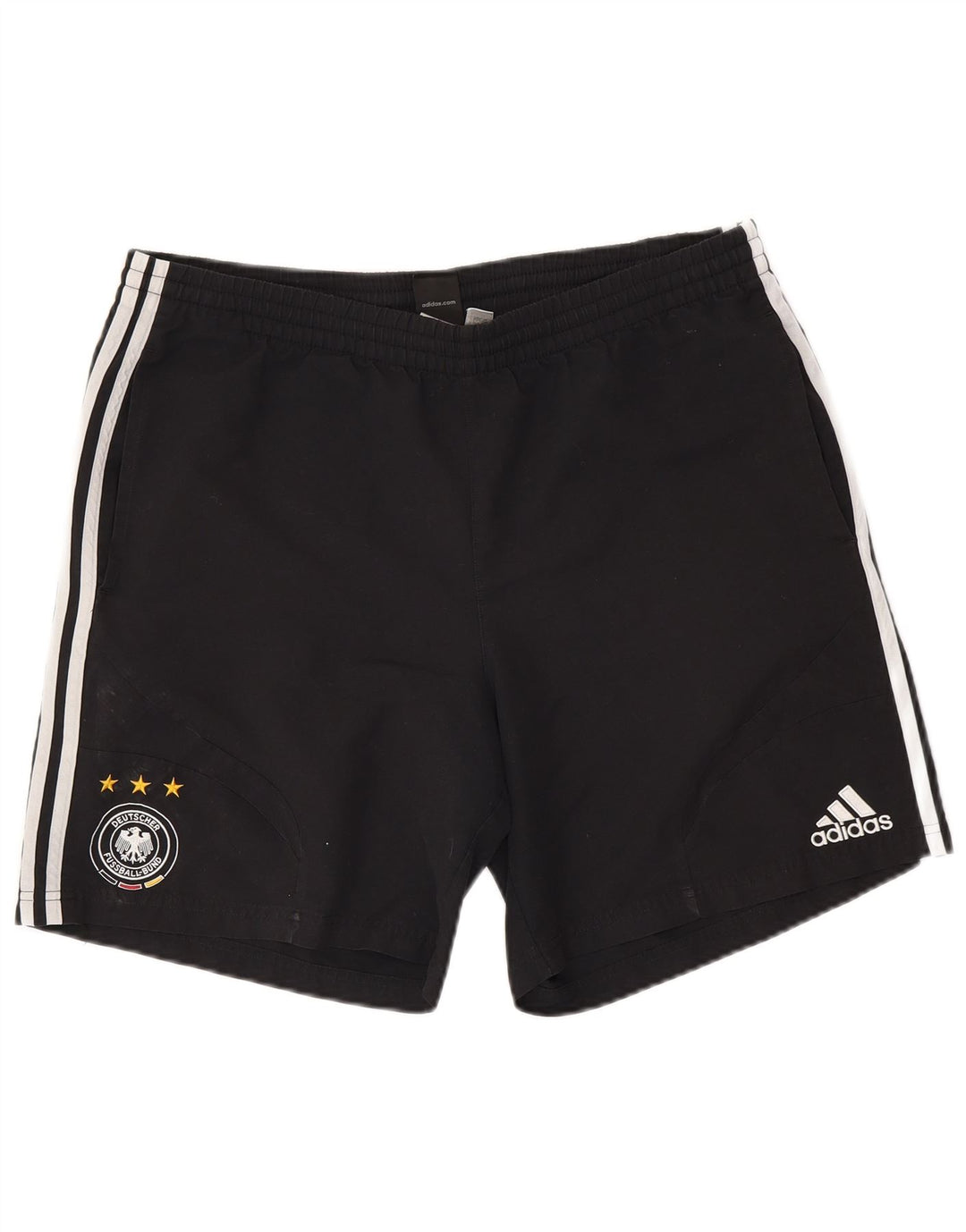 ADIDAS Herre Deutscher Fussball Bund Sportshorts Large Sort Polyester
