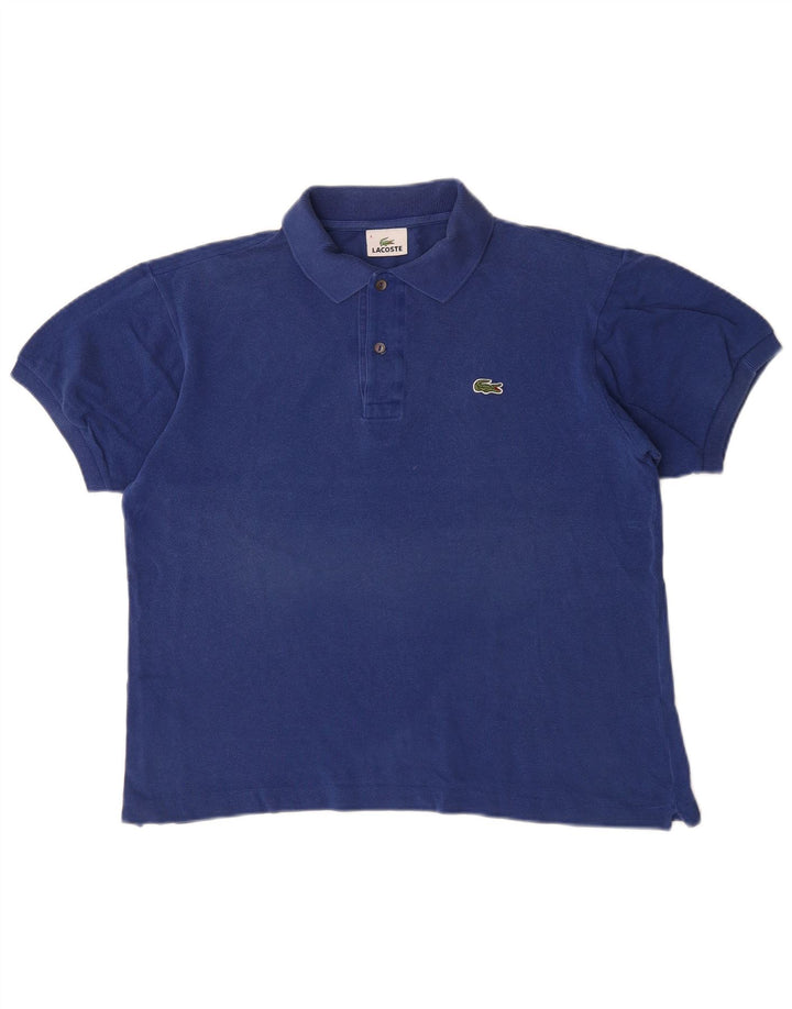 Lacoste herre poloshirt størrelse 4 Medium marineblå bomuld