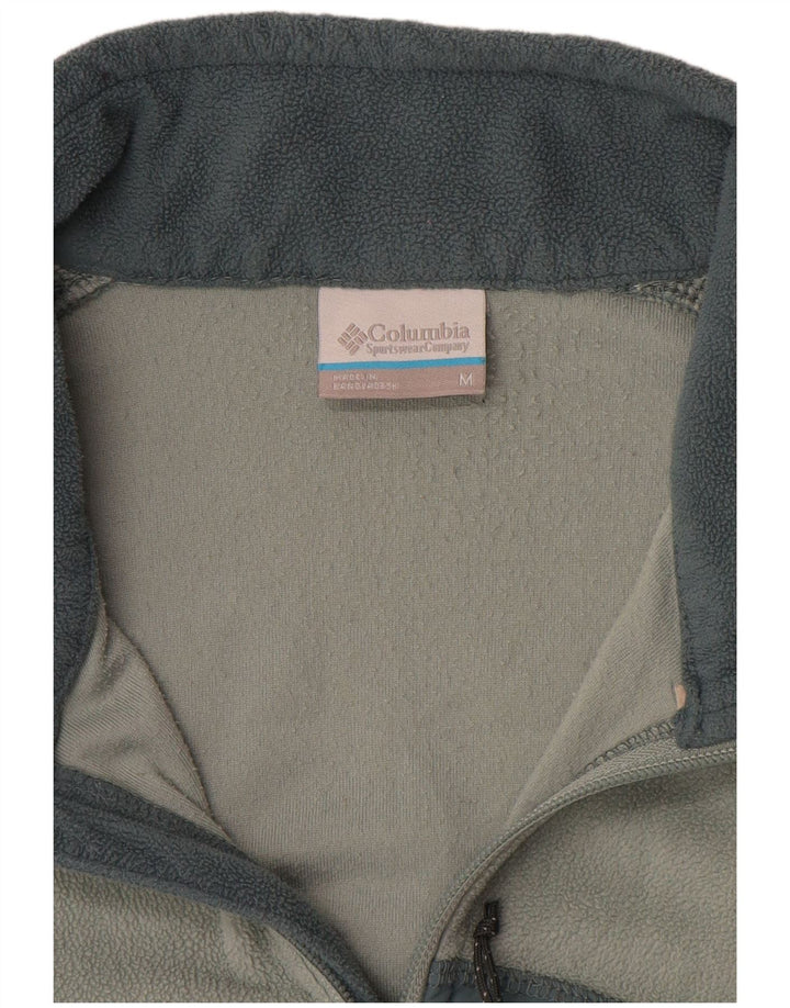 Columbia Dame Fleecejakke UK 14 Medium Grøn Colourblock