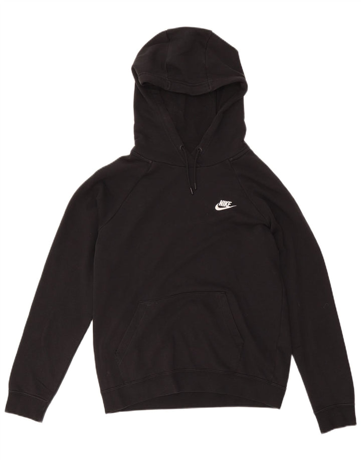 Nike Dame Hættetrøje UK 14 Medium Sort Bomuld