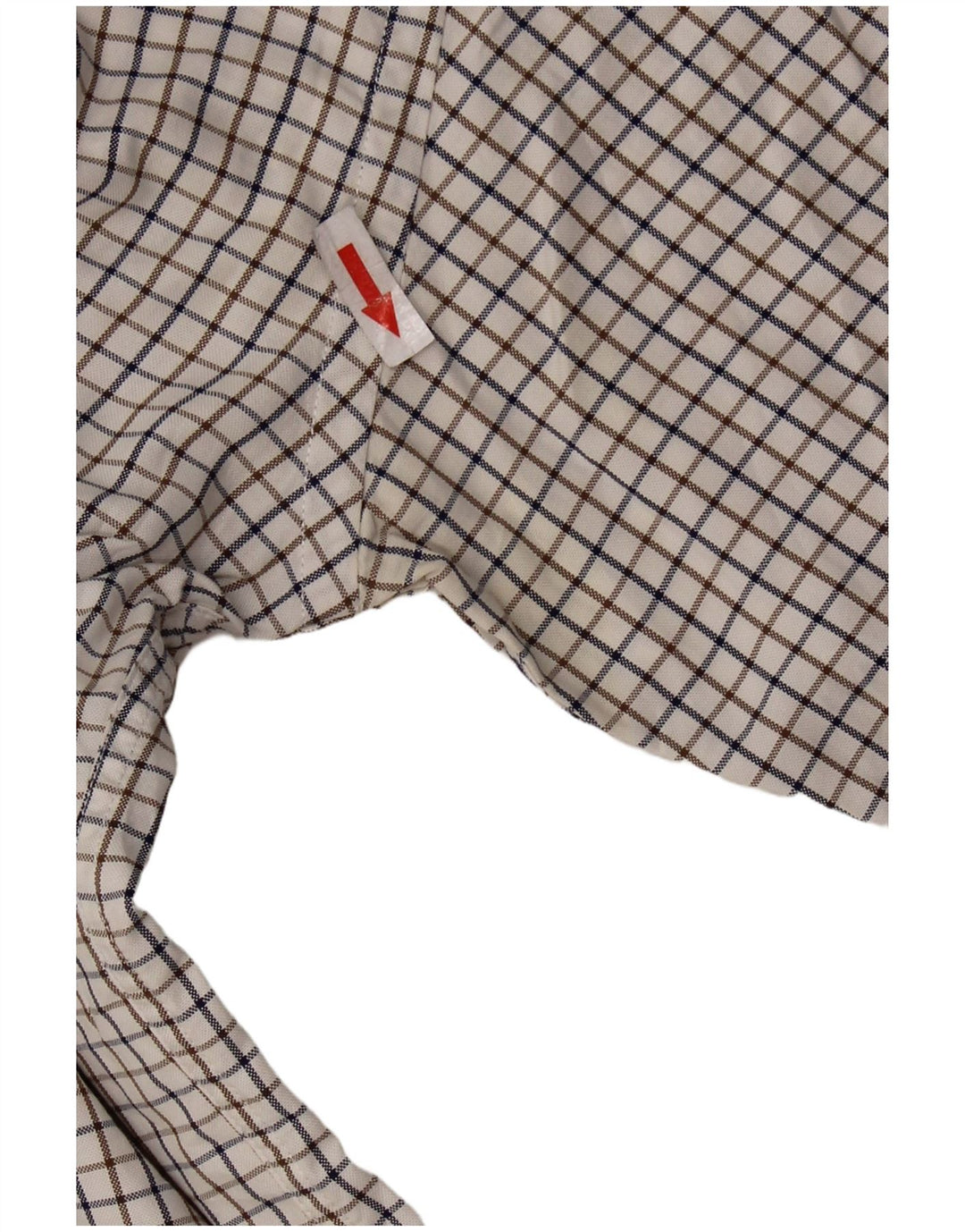 Gant herre Regular Fit skjorte 2XL hvid ternet bomuld
