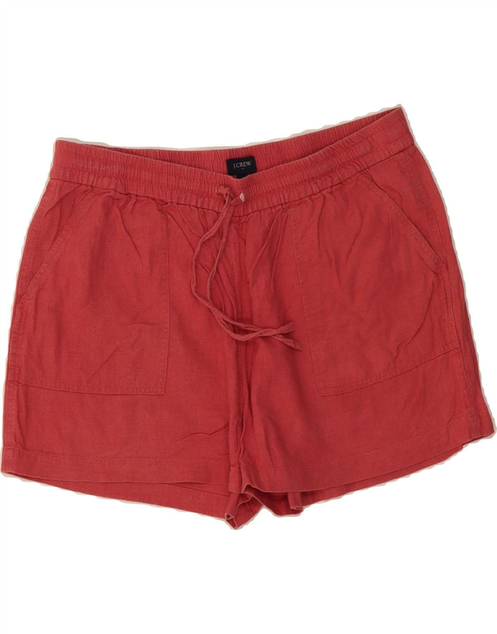 J. CREW Womens Chino Shorts Medium W30 Red Linen Vintage J. Crew and Second-Hand J. Crew from Messina Hembry 