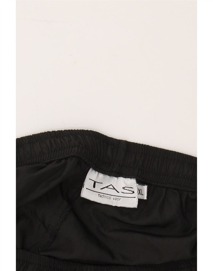 VINTAGE Mens Graphic Tracksuit Trousers XL  Black Polyester Vintage Vintage and Second-Hand Vintage from Messina Hembry 