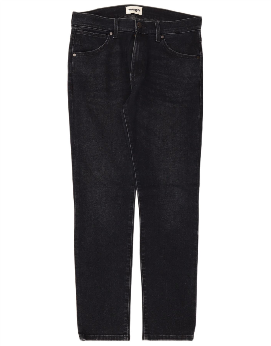 WRANGLER Herre Larston Slim Jeans W31 L32 Marineblå Bomuld