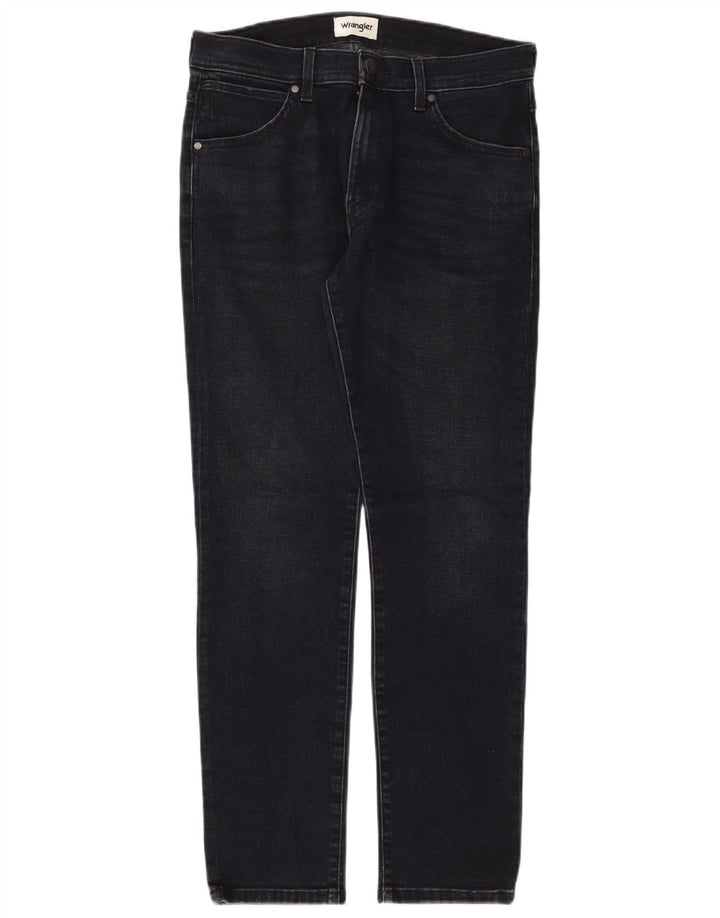 WRANGLER Herre Larston Slim Jeans W31 L32 Marineblå Bomuld