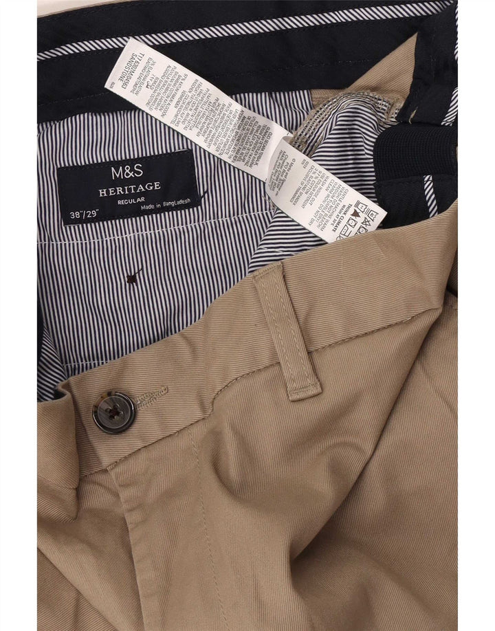 Marks & Spencer Heritage Regular Fit Chinobukser W38 L29 Beige