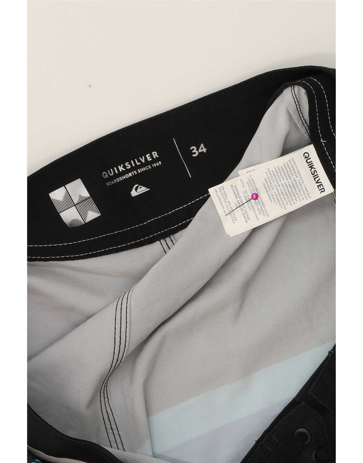Quiksilver grafiske badeshorts til mænd store flerfarvede stribede