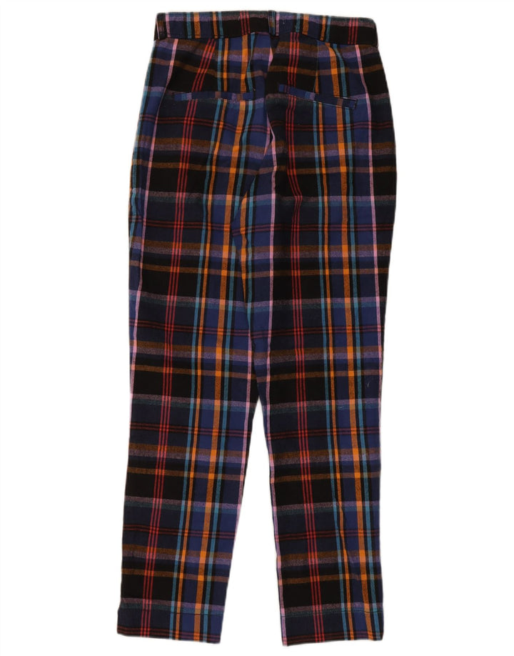 Hollister Womens Cropped Trousers Small W27 L25 Multicolored Plaid