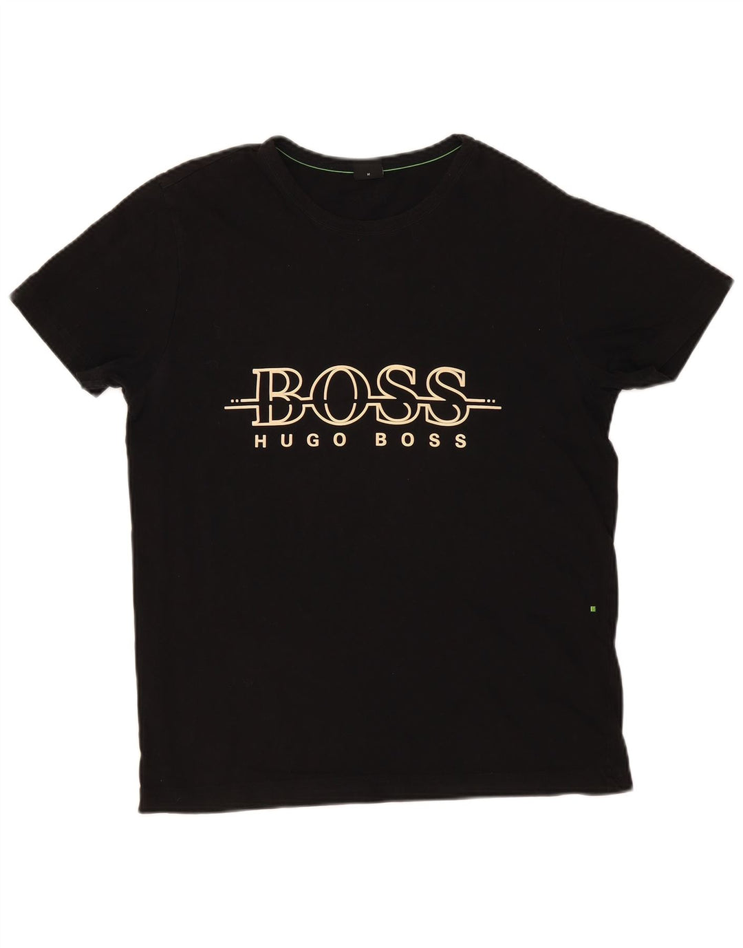 Hugo Boss Herre grafisk T-shirt Top Medium Sort Bomuld
