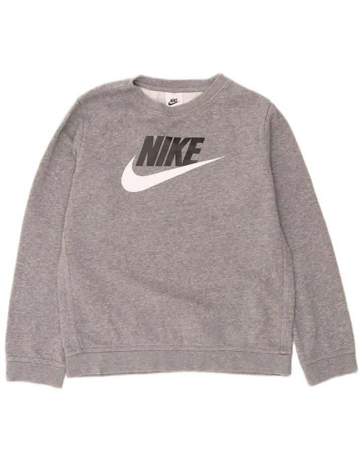 Nike Boys Graphic Sweatshirt Jumper 12-13 år Stor Grå Bomuld