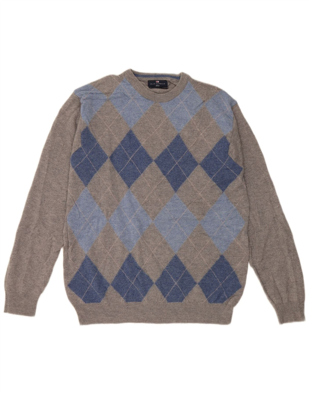Marks & Spencer Herretrøjetrøje med rund hals, UK 38/40 Mellemgrå