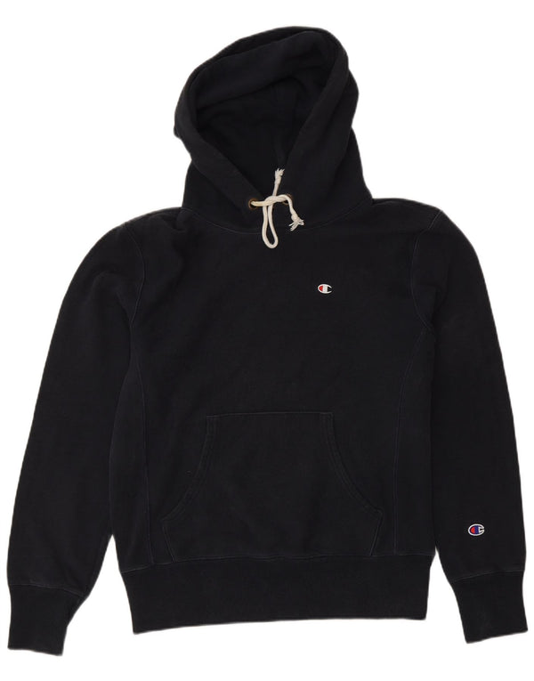 Champion Dame Hættetrøje Jumper UK 14 Medium Sort Bomuld