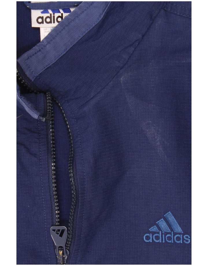 Adidas Træningsdragt til mænd Topjakke UK 38/40 Medium Navy Blue Colourblock
