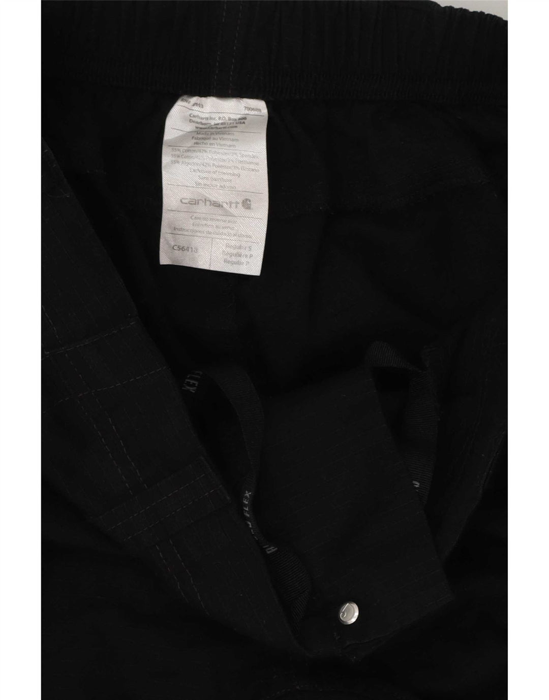 Carhartt Herre Straight Cargo Bukser Small W29 L30 Black Bomuld