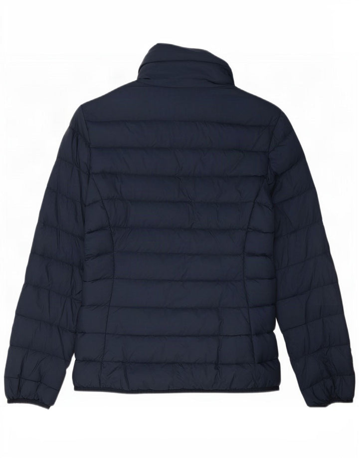 Benetton Dame Polstret Jakke UK 10 Small Navy Blue