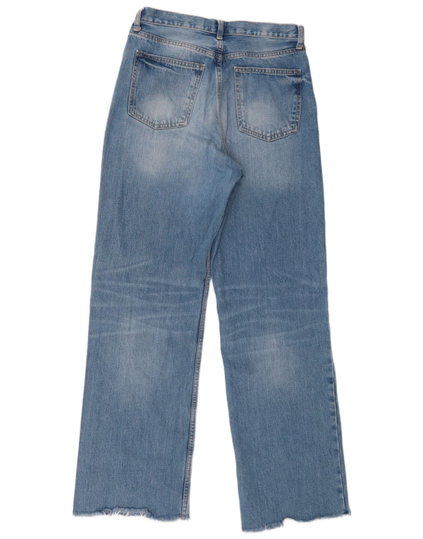 Zara Dame Straight Jeans EU 40 Medium W30 L33 Blå