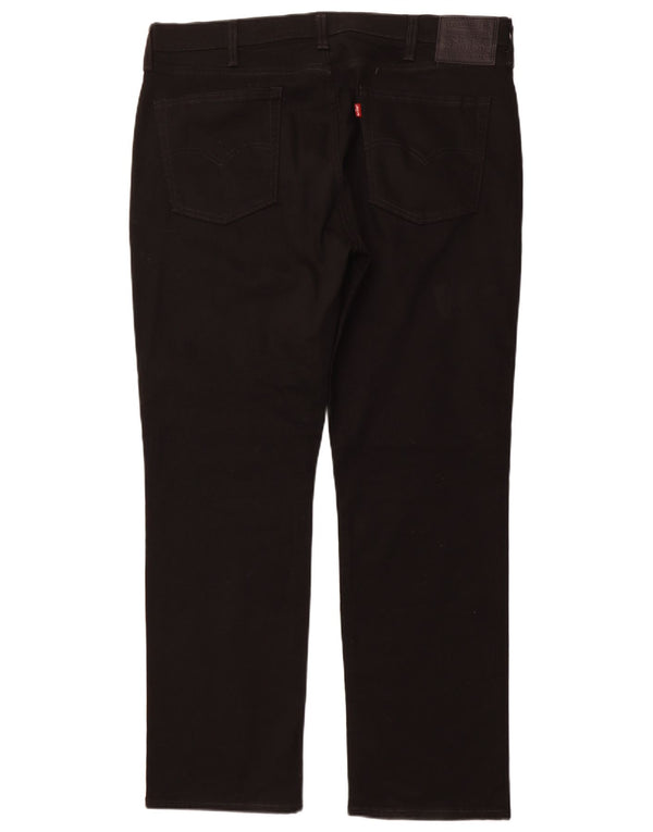 LEVI'S Herre 514 Straight Jeans W38 L32 Sort Bomuld