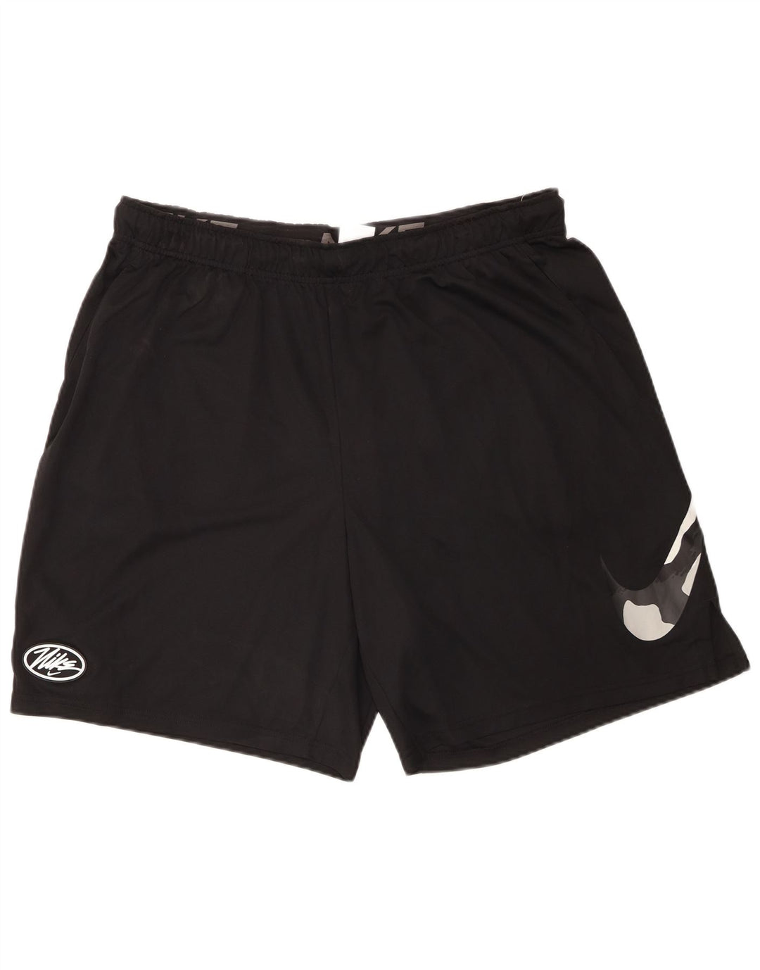 Nike Herre Dri Fit grafiske sportsshorts 2XL sort polyester