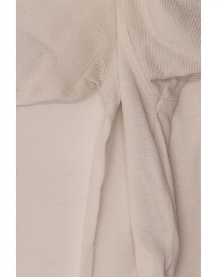 Lacoste Herre T-Shirt Top Størrelse 3 Lille Hvid