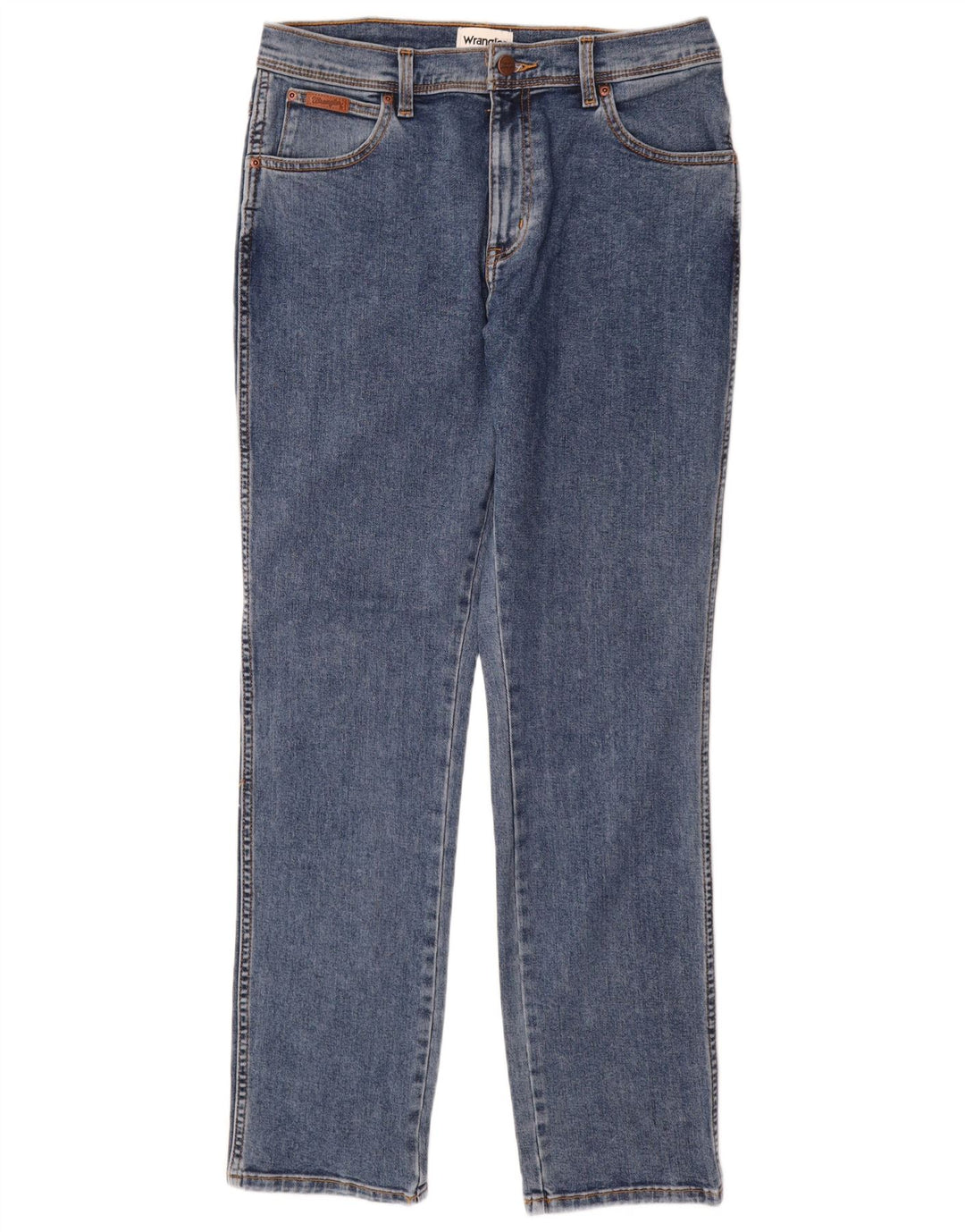 Wrangler Herre Texas Slim Jeans W32 L32 Blå Bomuld