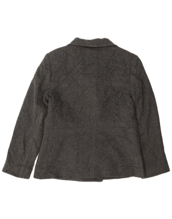 Hobbs Womens Pea Coat UK 12 Medium Grey Uld