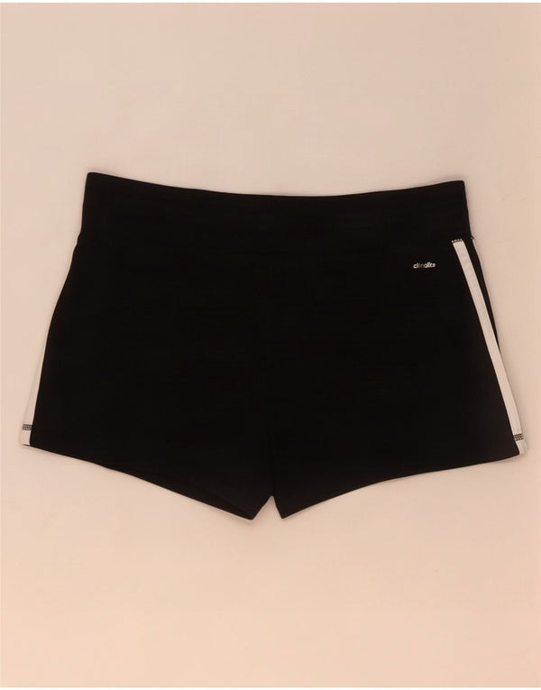 Adidas Womens Climalite Sportshorts UK 8/10 Small Black Polyester