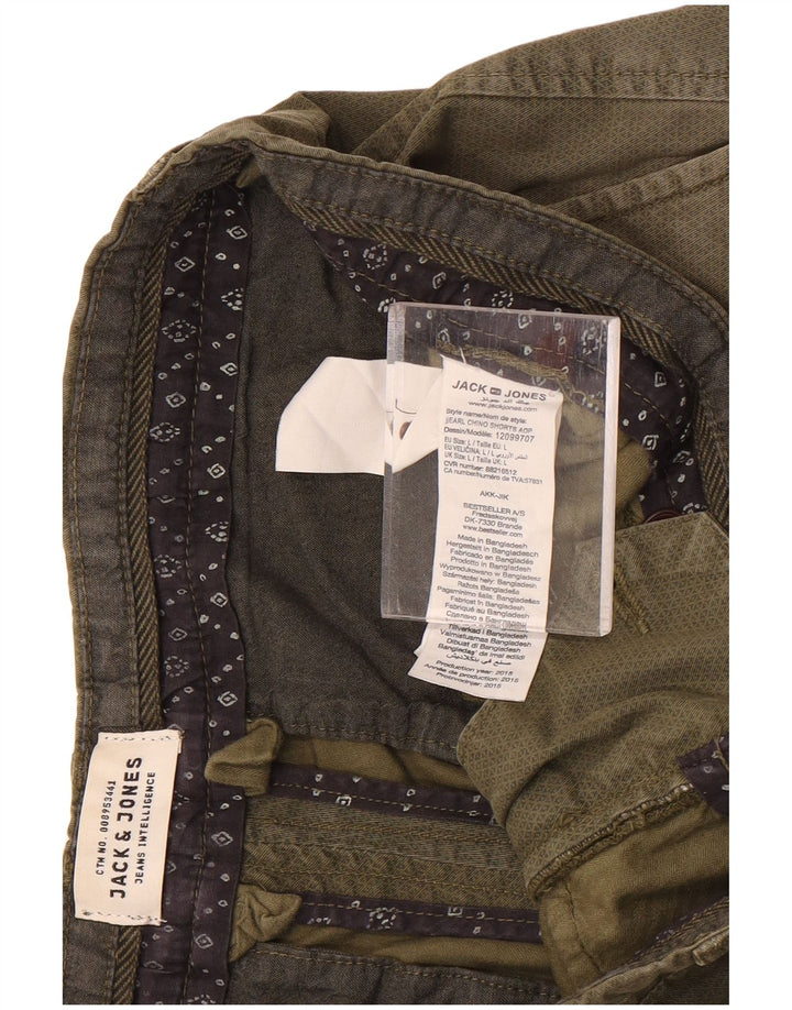 Jack & Jones Herre Chino Shorts Large W34 Khaki Bomuld