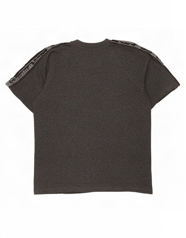 Champion Herre Grafisk T-Shirt Top XL Grå Flecked Bomuld