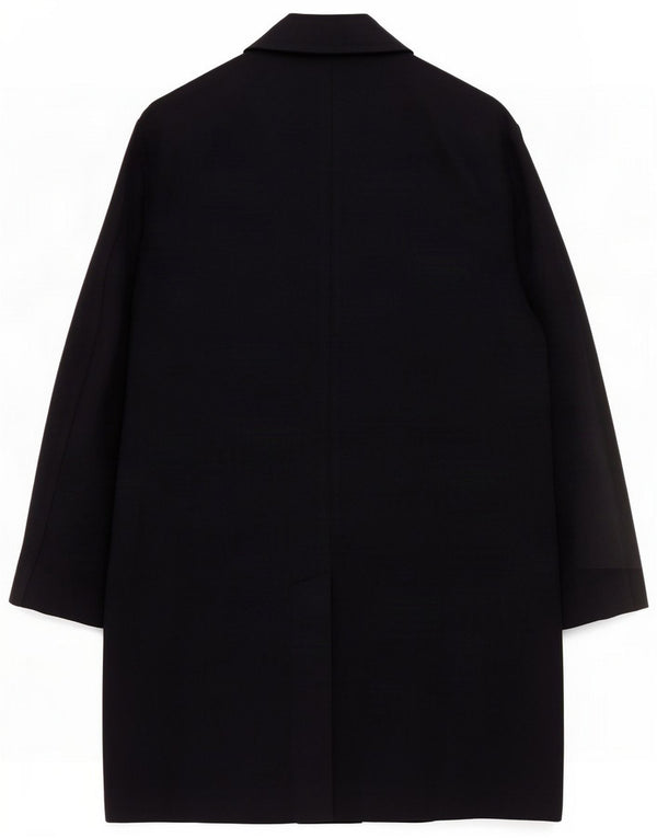Cos Herre 3-knap overfrakke UK 36 Small Navy Blue Cotton