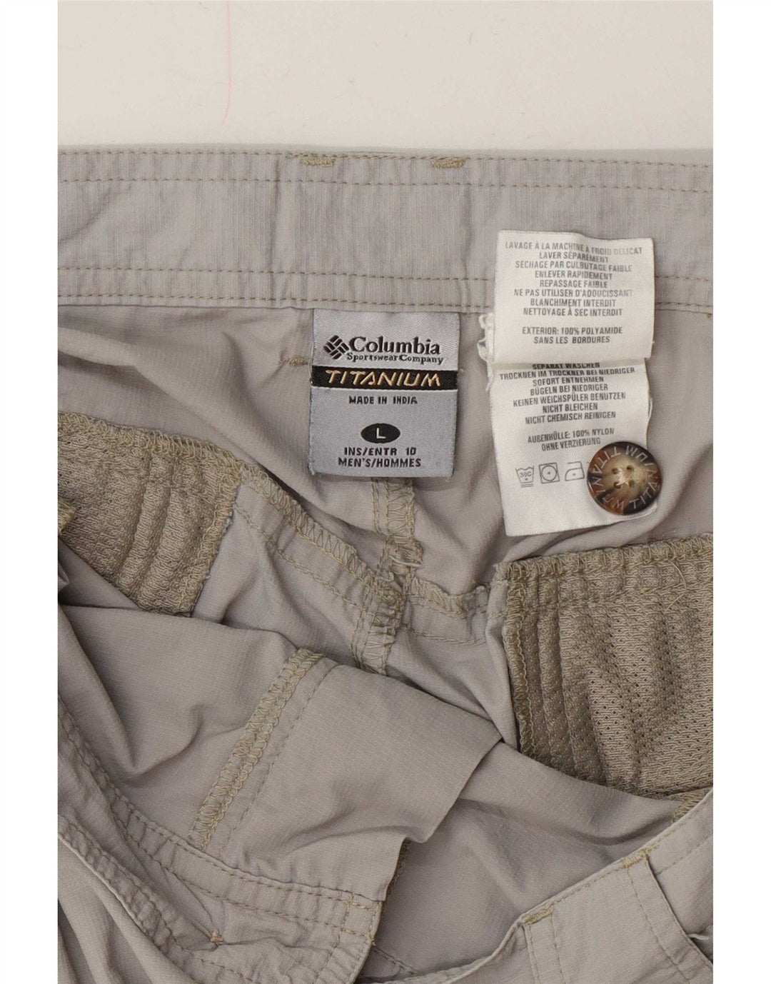Columbia Herre Titanium Cargo Shorts Large W36 Grå Polyamid