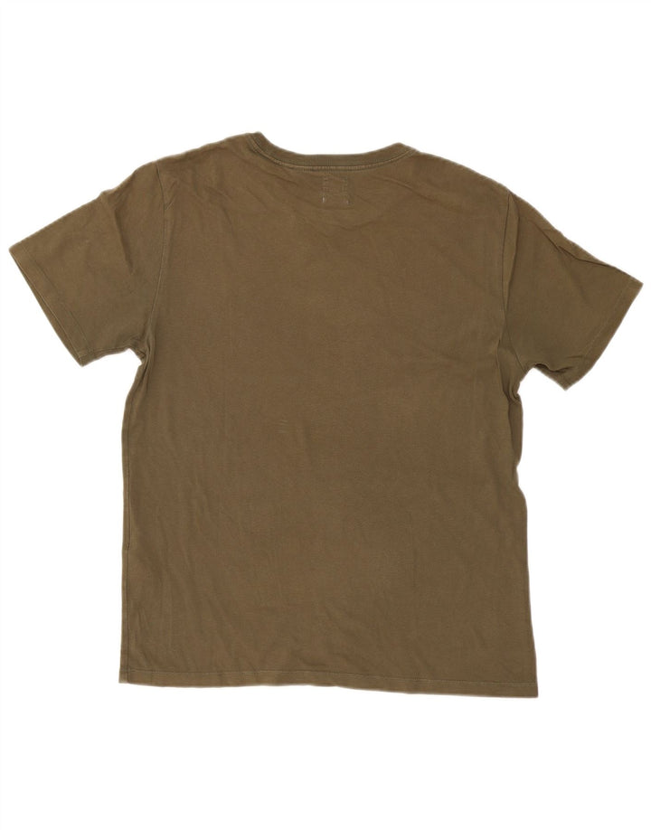 LEVI'S Mens Standard Fit T-Shirt Top Medium Khaki Cotton