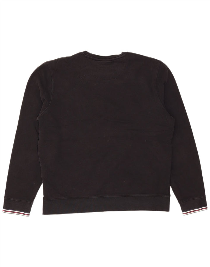 Fila Herre Sweatshirt Jumper Medium Sort Bomuld