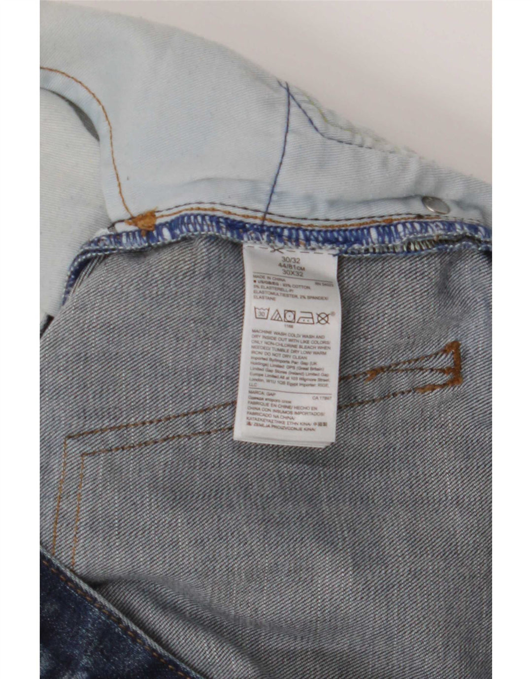 Gap Herre Slim Jeans W30 L32 Blå Elastan
