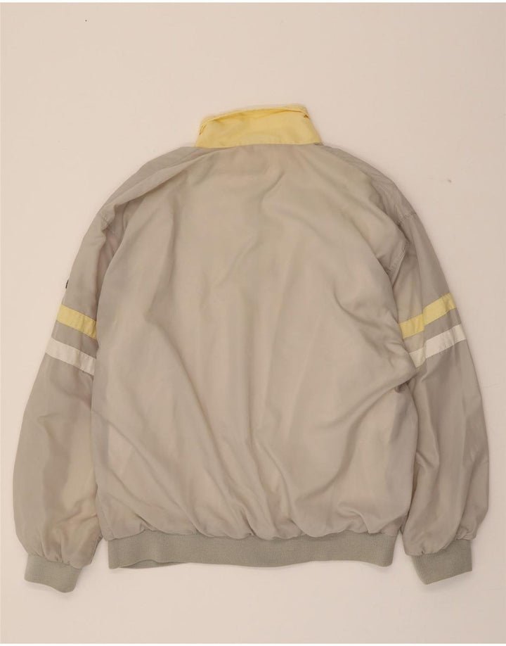 VINTAGE Womens Pullover Windbreaker Jacket EU 42/44 Large Grey Colourblock Vintage Vintage and Second-Hand Vintage from Messina Hembry 