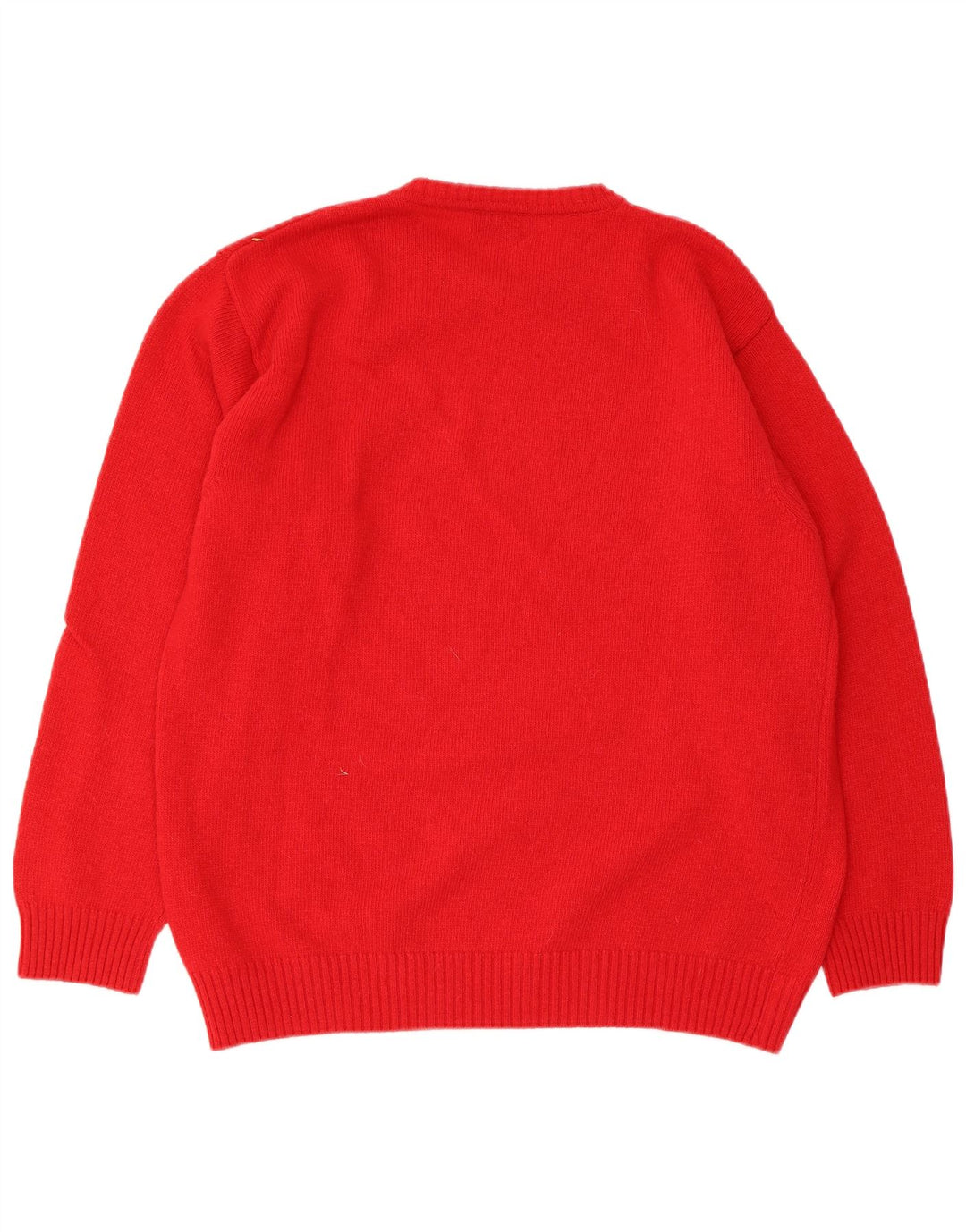 Sergio Tacchini Herre sweater med rund hals, medium rød uld