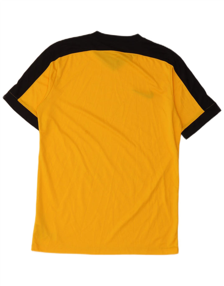 Nike Herre Dri Fit T-shirt Top Medium Gul Colourblock Polyester