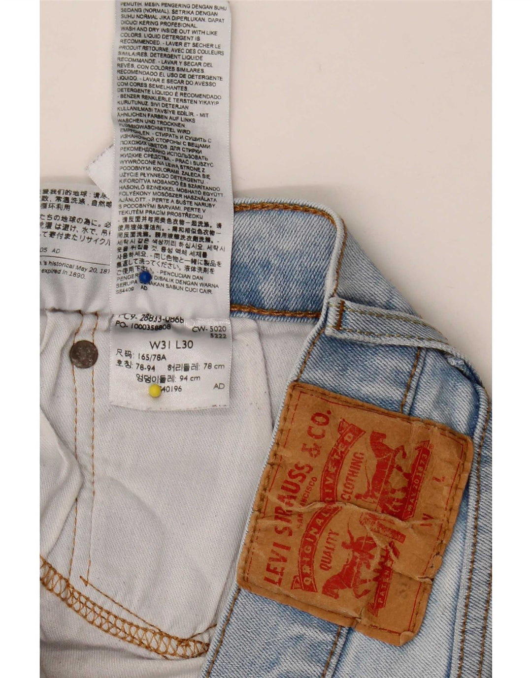 Levi's Herre 511 Slim Jeans W31 L30 Blå Bomuld